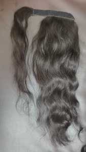 Extension de queue de cheval en cheveux humains vierges Remy, ondulation naturelle, à enrouler, pointes pleines, cheveux chinois - Product Image 3
