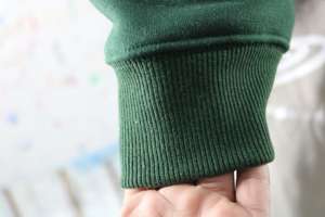 Sweat-shirt à col montant WILLIAM SMIT GREEN 100% BLANC avec broderie appliquée, col large, fils fins - Product Image 5