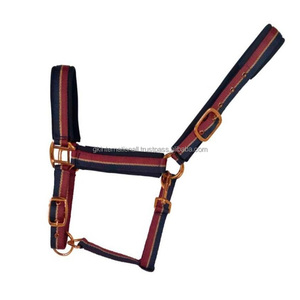 OEM licol de cheval en nylon personnalisé extra confort sangle double plis licous réglables pour chevaux - Product Image 1