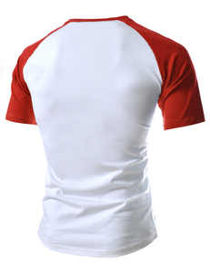 ออกแบบโลโก้ของคุณเอง เสื้อยืดแขนยาวคอวีผู้ชาย-บริการ OEM - Product Image 2