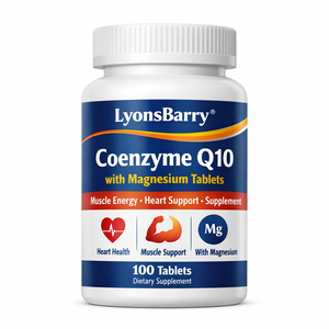 Tabletas de Coenzima Q10 con Magnesio, Suplemento para Energía Muscular y Apoyo Cardíaco, Certificado OEM GMP - Product Image 3