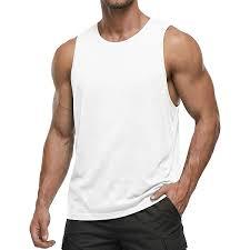 Débardeur de sport sans manches pour homme en coton côtelé, vente en gros, personnalisé, sans couture, 100% tissu peigné filé à anneaux, Inde - Product Image 6
