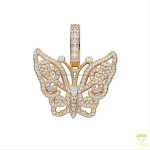 Elegante Collar de Mariposa con Diamante Moissanite VVS en Plata de Ley 925, Joyería de Moda - Product Image 4