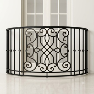 KHP KHP-BRO-01 Garde-corps de balcon moderne en tube de fer forgé ; Montage facile et anti-corrosion pour appartement - Product Image 1