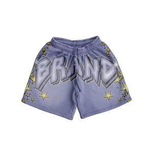 Ensemble de shorts imprimés pour hommes, couleur unie, fabriqué en usine, broderie, grande taille, design de logo personnalisé, polyester/coton - Product Image 6