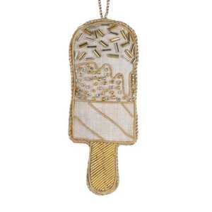 Porte-clés classique en toile tissée ronde avec motif brodé de poissons et d'œufs, motif circulaire, léger - Product Image 5