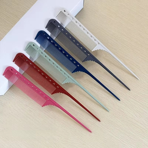 Peigne à pointe fine pour salon de coiffure, peigne professionnel pour coiffeur, peigne à queue pointue en acier, qualité supérieure pour barbier - Product Image 1