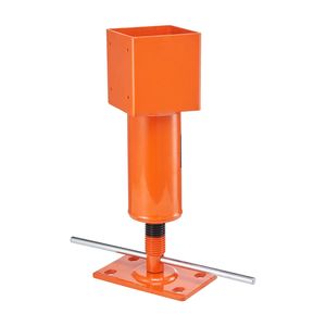 Puntello a vite regolabile in acciaio 4x4 pollici, altezza 13,2-18,7 pollici, capacità di carico massima 24700 libbre, per case temporanee - Product Image 4