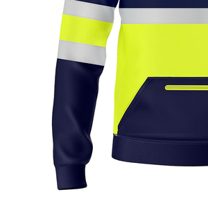 Nouveaux sweats à capuche réfléchissants de sécurité, vêtements de travail pour hommes, vêtements de travail de construction, manches longues et poches. - Product Image 5
