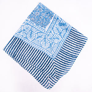Bandana en coton artisanal de Jaipur imprimé floral, de haute qualité, respirant, à nouer, unisexe, écologique, foulard tendance - Product Image 6