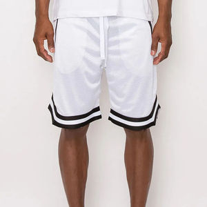 Pantalones Cortos Deportivos para Hombre, Personalizados con Logotipo Frontal, 100% Poliéster, Lona Sólida, Ecológicos, de Secado Rápido, Transpirables, con Cordón Ajustable, para Entrenamiento y Baloncesto - Product Image 4