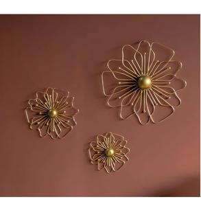Decoración de Pared Floral de Hierro, Decoración de Pared para Sala de Estar, Dormitorio e Interior del Hogar, Escultura Colgante, Arte Moderno - Product Image 1