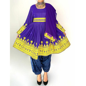 Robe afghane pour femmes, robe maxi élégante traditionnelle, vêtements musulmans modestes, manches longues, vêtements ethniques brodés pour femmes - Product Image 1