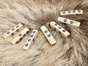 Custom Engraved Bone <b>Dice</b> Traditional Gaming <b>Dice</b> <b>Set</b> Natural Crafts - Product Image 3
