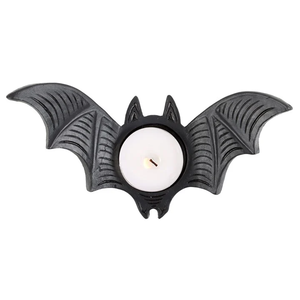 ที่แขวนเทียนรูปค้างคาวเหล็กสีดำสำหรับตกแต่งบ้านในวันฮาโลวีน - Product Image 3