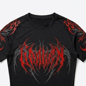 เสื้อรัดกล้ามเนื้อแบบสั่งทำขายส่งสำหรับผู้ชาย เสื้อกีฬาแห้งเร็ว เสื้อยืดออกกำลังกาย ฟิตเนส วิ่ง เทรนนิ่ง แอคทีฟแวร์ ไร้ตะเข็บ - Product Image 3