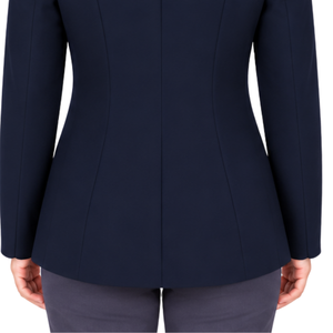 Navy Blue Printed <b>Women's</b> Equestrian <b>Jacket</b> Tailored Riding Blazer Professional Horse Riding Competition Coat Quick Dry - Product Image 6