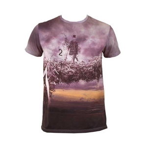 เสื้อยืดคอกลมแขนสั้นผู้ชาย พิมพ์ลายรูปภาพ ทรงปกติ สไตล์ลำลอง พิมพ์ลายแบบซับลิเมชั่น โพลีเอสเตอร์ 100% - Product Image 1