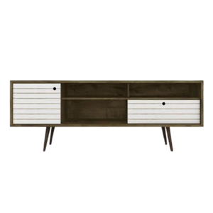 Soporte de TV de madera maciza de diseño moderno hecho a mano de fábrica directa, gabinete de almacenamiento de madera MDF de teca, hogar, sala de estar, dormitorio, Hotel, apartamento - Product Image 3