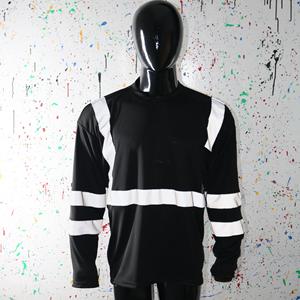 Camisetas Térmicas de Poliéster de Alta Visibilidad para Hombre y Mujer, Color Verde Neón Brillante y Negro, Hilos Finos - Product Image 3