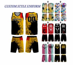 Conjunto de Uniforme de Baloncesto Transpirable Personalizado, Jersey y Pantalones Cortos Sublimados, Logotipo Frontal, Kits de Equipo OEM, Fabricante Mayorista - Product Image 1