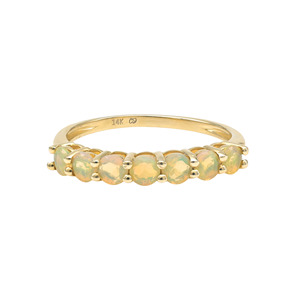 แหวนทองคำแท้ 14k ลายครึ่งวงกลมประดับเพชร 3 มม. 7 เม็ด จาก Chordia Jewels ผู้จัดจำหน่ายที่ได้รับการยืนยัน - Product Image 3