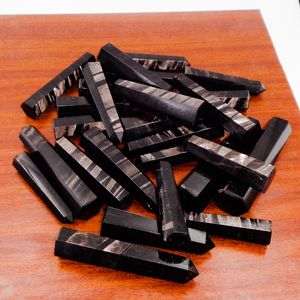 Punta de Cristal de Jaspe Hipersteno Natural, Rayada, Pulida a Mano, Torre de Piedra Preciosa Oscura para Meditación, Reiki, Sanación Energética de Chakras, EE. UU. - Product Image 5