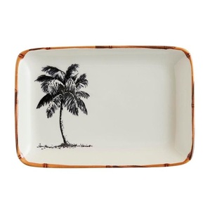 Novedad: Bandejas de Servicio de Lujo para el Hogar, Bandeja Decorativa Navideña de Hierro Esmaltado con Diseño Art Deco, Patrón y Forma Personalizados - Product Image 3