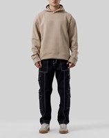 Sweat à capuche décontracté en molleton de coton uni pour hommes et femmes - Impression personnalisée avec badge, écologique