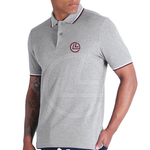 Camiseta para Hombre con Ribete en Contraste en el Cuello y los Puños, 100% Algodón, Ligera y Transpirable, Ropa Casual - Product Image 1
