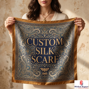 Trendy Fashion Custom Printed Silk Feel Square Hijab Scarf <b>Head</b> <b>Wrap</b> Shawl Private Label OEM ODM Textile Manufacturer Supplier - Product Image 6