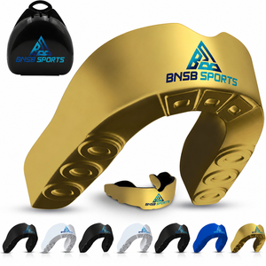 Protège-dents sportif double couche en gros avec étui de rangement pour boxe, MMA, Muay Thai, football, rugby, hockey – Adulte, Jeune, Logo personnalisé - Product Image 1