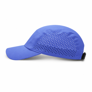 Nueva llegada, gorra deportiva al por mayor con logotipo personalizado, 5 paneles, nailon, sin estructura, impermeable, con orificios cortados a láser, gorra para correr, hecha en Bangladesh - Product Image 4