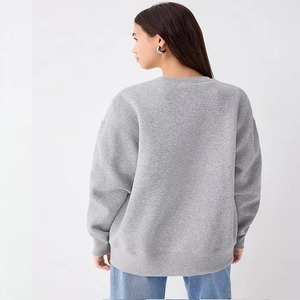 Sudadera con Capucha para Mujer, de Invierno, Oversize, Color Liso, Manga Larga, Estilo Casual Urbano, Holgada, para Uso Diario - Product Image 3
