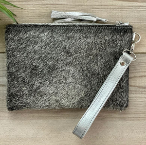Portefeuille court en fourrure véritable pour femme avec fermeture éclair, imprimé animal, mode, usage quotidien, avec dragonne - Product Image 4