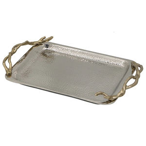 Ensemble de plateaux de service en aluminium de qualité supérieure, aspect bois de cerf, pour la décoration de mariage, style luxueux, durable - Product Image 2