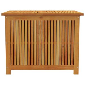 Boîte de rangement de jardin en bois d'acacia massif 29,5x29,5x22,8 po Produit en bois naturel - Product Image 4