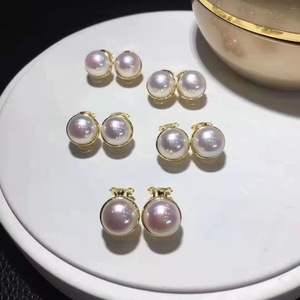 ต่างหูแบบหนีบมุกน้ำจืดขนาด 8-9 มม. ดีไซน์เฉพาะสำหรับสาวโสด ไม่ต้องเจาะหู เหมาะสำหรับน้องสาว - Product Image 2