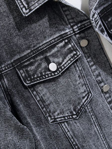 Unisex High Performance Denim <b>Jacket</b> <b>Smart</b> Design Reliable Texture Casual Style for Wholesale Apparel Sourcing - Product Image 5