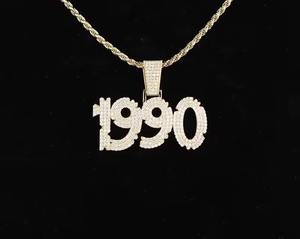 Collier Pendentif Hip Hop Personnalisé Plaqué Rhodium avec Numéro et Moissanite VVS, Bijou Prénom Diamant Facetté, Bague Personnalisée - Product Image 2