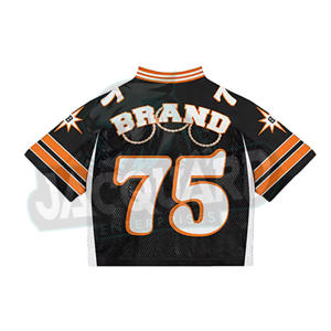 T-shirt de football pour homme 100% coton, coupe ample, jersey en maille de haute qualité avec design imprimé, style maillot de foot - Product Image 3