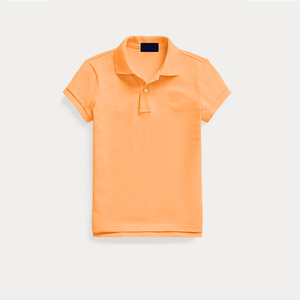 Polo de Manga Corta para Hombre, Color Naranja, Tejido Piqué, Corte Regular, Diseño con Botones - Product Image 1