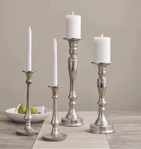 Minimal Decor Metal Candle Stand Elegant Candle Holder <b>Table</b> Centerpiece Modern Interior Home Accent - Product Image 1