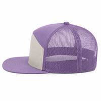 Casquette Trucker Vintage à 7 Panneaux, Profil Moyen, Visière Plate, Logo Personnalisé, Deux Tons, Dos en Maille, Style Hip Hop, Extérieur, Toile et Velours Côtelé, Haute Qualité, Vente en Gros