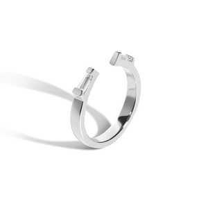 14K Gold Baguette Lab Grown Diamond Open Stackable <b>Rings</b> Bar Set Art Deco <b>Stacking</b> Matching Bridal Midi Enhancer Bands Wholesale - Product Image 3