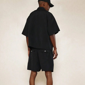 Ensemble short et t-shirt oversize personnalisé de haute qualité pour hommes, idéal pour le sport et le fitness, collection été 2026 – Vente en gros - Product Image 2