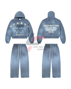 Nuevo Conjunto Deportivo Personalizado, Chándal, Pantalones Deportivos, Sudadera con Capucha, Ropa Deportiva para Hombre, Estilo Urbano - Product Image 4