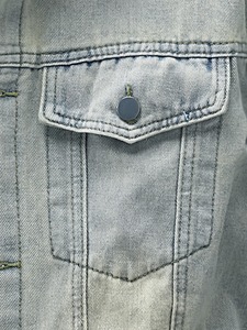 Wholesale Mens Denim Jean Jacket Faded Premium Cotton <b>Button</b> Up Slim jackets Label Customized Men's Regular Fit Cotton Autumn - Product Image 5