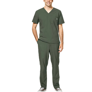 Hot Sell Custom <b>Scrubs</b> Set Stretch Breathable Men <b>Jogger</b> Nursing <b>Scrubs</b> Uniforms Medical Spandex Hospital Surgical Uniforms - Product Image 1