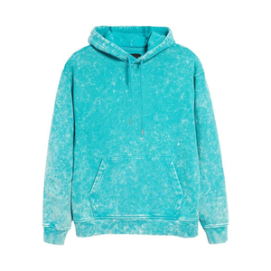 เสื้อฮู้ดดี้ผู้ชายแบบปรับแต่งได้ ล้างสีแบบแอซิดวอช ทรงปกติ บุซับใน ผ้าฝ้ายฟลีซ 100% สำหรับฤดูหนาว มีจำหน่ายจำนวนมาก - Product Image 4